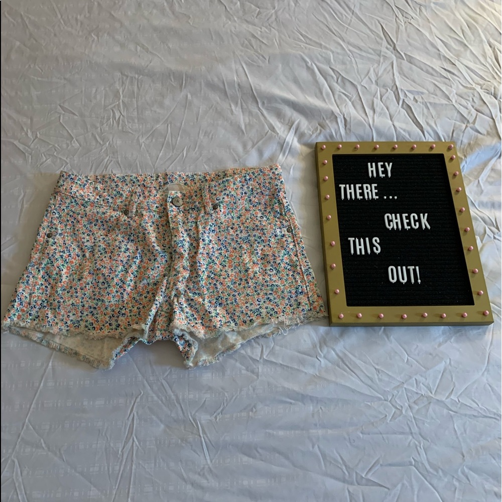 H&M Children’s Casual White Floral Shorts